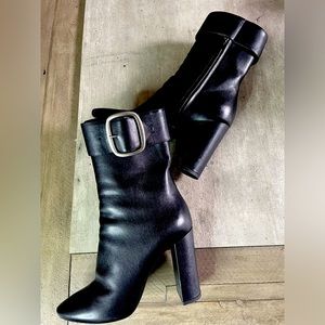 Saint Laurent
Joplin Leather Buckle Boots